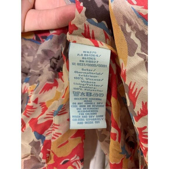 Boden floral blouse top women's size 8 NWT - Picture 5 of 5